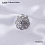 W 2080 CZ Brooch