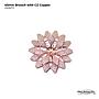 Brooch With CZ Copper
