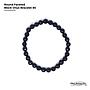 Round faceted Black Onyx Bracelet