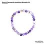 Round Cacoxenite Amethyst Bracelet