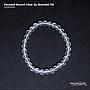 Fac.Round Clear Qz Bracelet