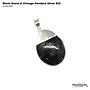 Black Stone Vintage Pendant Silver 925