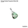 Vintage Pendant Turquoise Silver 925